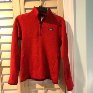 Red Patagonia Pullover Jacket